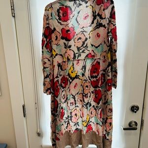 Vintage Anthropologie Long Shawl Light Sweater L